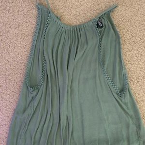 DIVIDED Olive Green Halter Top